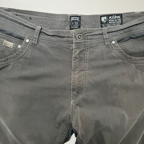 Kuhl Pants Mens 36x32 Gray Radikl Cargo Stretch Hiking Outdoors Performance - Picture 1 of 16